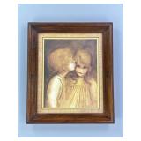 Margaret Kean framed print 'A little kiss'