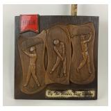 Michelob Golfers Relief Wall Plaque