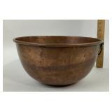 Copper Mixing Bowl With Brass Ring Handle