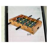 Tabletop Foosball Game With Wooden Frame