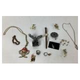Jewelry Pendants, Brooches, Earrings, Ring, Watch