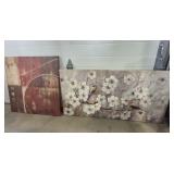 Canvas Wall Art (2) Birds With White Blossoms 24