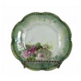 RS Prussia Porcelain 6 Inch Plate With Floral Desi