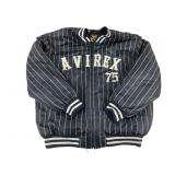 Y2K Avirex Pinstriped Bomber Jacket Men