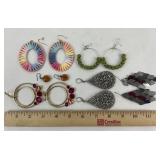 Designer Jewelry Collection 6 pair Earrings