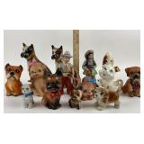 Ceramic Made In Japan Dogs, Brazil Marked Boxers,