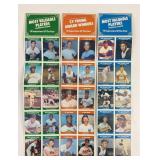 Uncut Sheets 1985 TCMA Baseball Cards Cy Young: