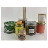 8 slightly used candles Tuscany, Homeworx, Fruit