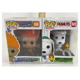 2 Funko Pop Collectibles: Snoopy & Woodstock