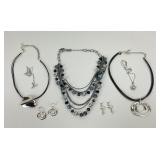 Silver Toned Designer Jewelry Collection