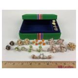 Jewelry box & Unique Seashell Earring Collection