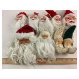 9 Large Vintage Santa Christmas Decorations ï¿½