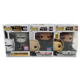 3 Funko Star Wars Bobblehead Collectible Pops:
