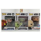 3 Funko Star Wars Bobblehead Collectible Pops: