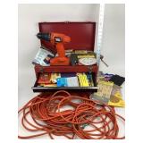 Alltrade Metal Toolbox, Black & Decker Drill, 3M S