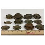 Vintage Brass Cabinet/ Furniture Hardware 11 pc