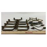 Vintage Brass Cabinet/ Furniture Hardware 15 pc