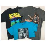 3 Jimi Hendrix Band T-shirts S/M