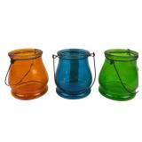 3 Glass Lanterns