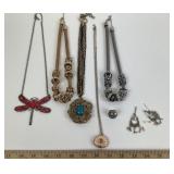 Fashion Jewelry: Dragonfly, Chunky Chain Ring Neck