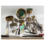 Silver Plated Utensils & Brass: Goblet, Jerusalem