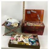 Sewing Supplies, Thread, Fabric, Tools