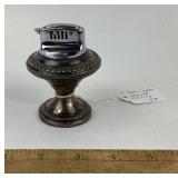 Sterling Weighted Tabletop Lighter With Pedestal B
