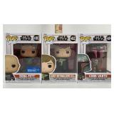 3 Funko Star Wars Bobblehead Collectible Pops: