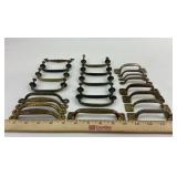 Vintage Brass Cabinet/ Furniture Hardware 22 pc