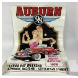 Auburn 98 Labor Day Car Show Poster