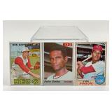 (3) Topps Reds baseball cards - 1967 Don