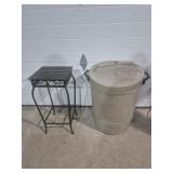 Metal Plant Stand/Side Table (12 in. X 25 in. H)