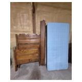 Twin Size Wood Headboard, Footboard, Side Boards,