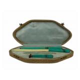 German Letter Opener And Writing Set In Case