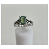 14k JI M Stamped Celtic Trinity Knot Engagement