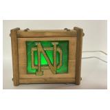 Vintage Notre Dame Lamp Works Great