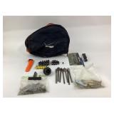 Tool Bag With Drill Bits, Hole Saws, Jumper Cables