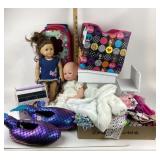 American Girl Doll, Baby Doll, Barbie Tote, Dora C