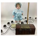 Elaine Campbell Limited Edition Doll, Wall Candela