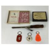 Rook, Canasta Cards, Keychains, Curling Iron