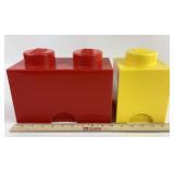 2 Lego Block Storage Containers