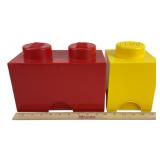 2 Lego Block Storage Containers