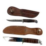 Western Hunting Knife, Kinfolk, With Sheaths