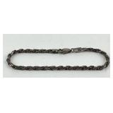 .925 Italy Stamped Braided Sterling Silver