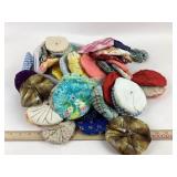 Large collection Vintage Fabric materials Doll