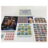 Unused Postal Stamp Sheets: 41c Star Wars, 32c