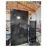 Backdrop Display Black Pegboard On One Side &