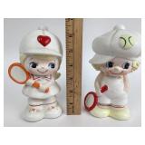 Japanese Tennis Player Ceramic Coin Banks