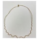 14k Stamped Gold Necklace 3.46g TW, 18 inches