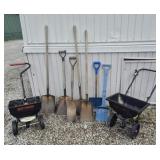 True Temper Lawn Spreeder, Red Devil Lawn